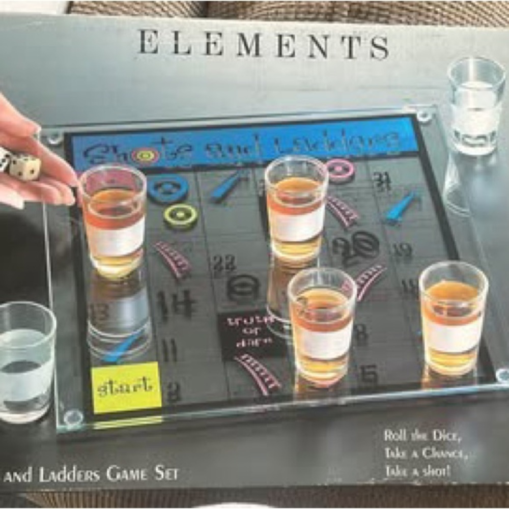 Element Shot and Ladders Game Set - Black and Clear